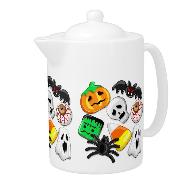 Halloween Spooky Candies Party     Teapot (Right)