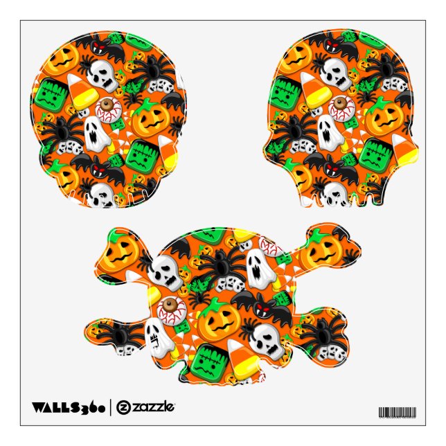 Halloween Spooky Candies Party    Wall Decal (Front)