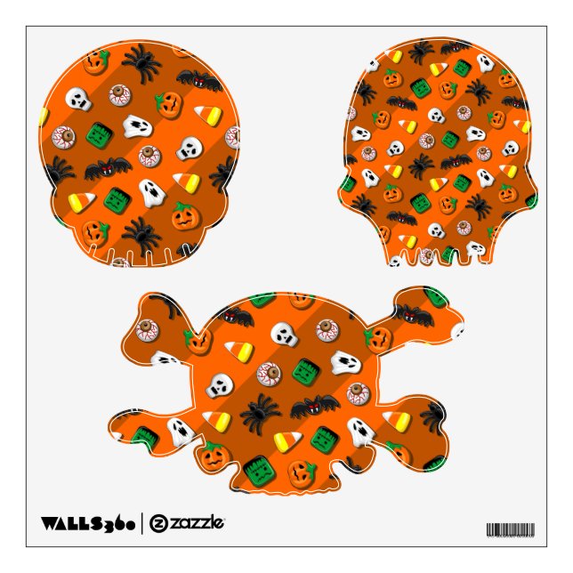 Halloween Spooky Candies Party    Wall Decal (Front)