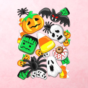 Halloween Spooky Candies Party Wall Decal