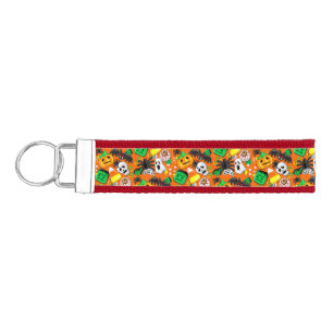 Halloween Spooky Candies Party Wrist Keychain