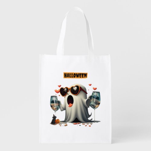 Halloween Spooky Celebration Grocery Bag