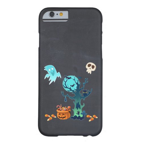 Halloween Spooky Creepy Ghosts Bats Skulls  Candy Barely There iPhone 6 Case