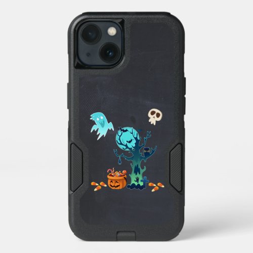 Halloween Spooky Creepy Ghosts Bats Skulls  Candy iPhone 13 Case