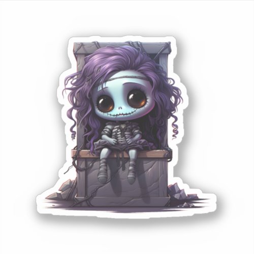 Halloween Spooky Cute Doll Sticker Collection No8