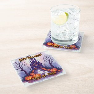 Halloween Spooky Cute Popular Collection Glass Coaster