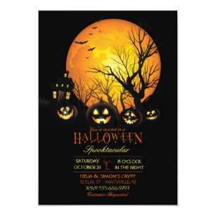 halloween invitations zazzle