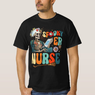 Halloween Spooky ER Nurse Skeleton Emergency Depar T-Shirt