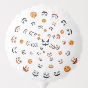 Halloween Spooky Face Pattern Balloon