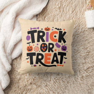 Halloween - spooky festivities throw pillow