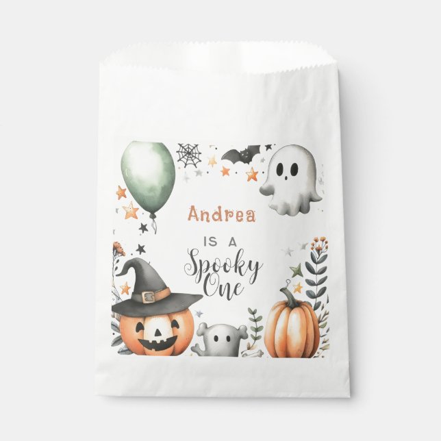 Halloween Spooky first one Favor Bag (Front)