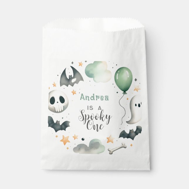 Halloween Spooky first one Favor Bag (Front)