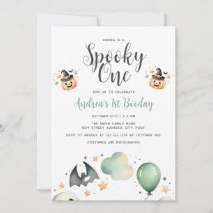 Halloween Spooky first one Invitation