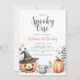 Halloween Spooky first one Invitation