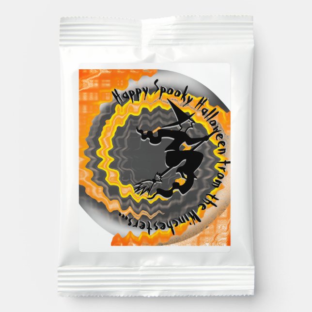 Halloween spooky flying witch magic spell custom  lemonade drink mix (Front)