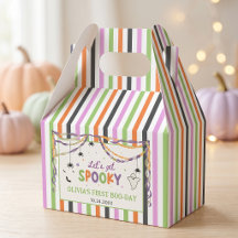 Halloween Spooky Fun Birthday Party Favor Box