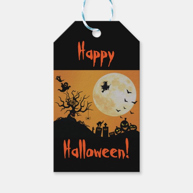 Halloween Spooky Fun Gift Tags