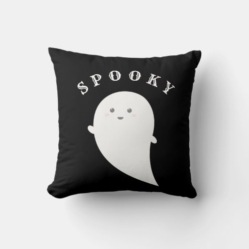 Halloween Spooky Ghost Home Decor Throw Pillow