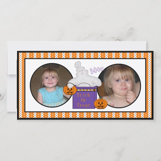 Halloween Spooky Ghost Photo Cards (Front)