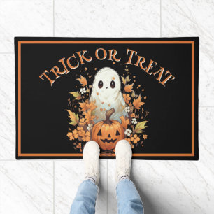 Halloween Spooky Ghost Pumpkin Doormat