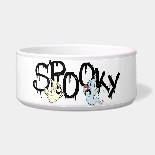 Halloween Spooky Ghosts Bowl (Front)