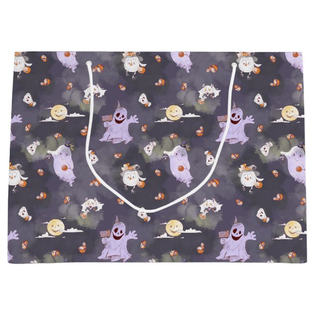 Halloween Spooky Ghosts Gift Bag (Front)