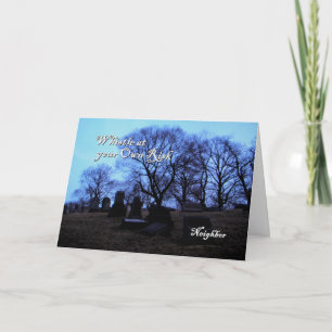 Halloween — Spooky Graveyard, for Neighbor Card
