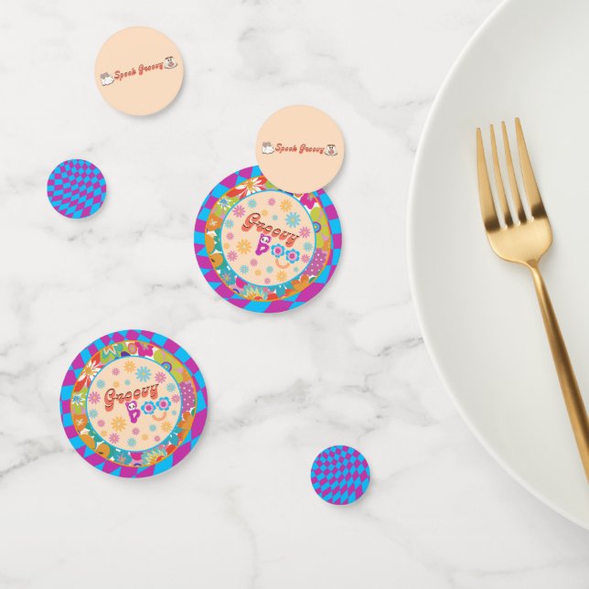 Halloween Spooky Groovy Party Table Confetti (Group)