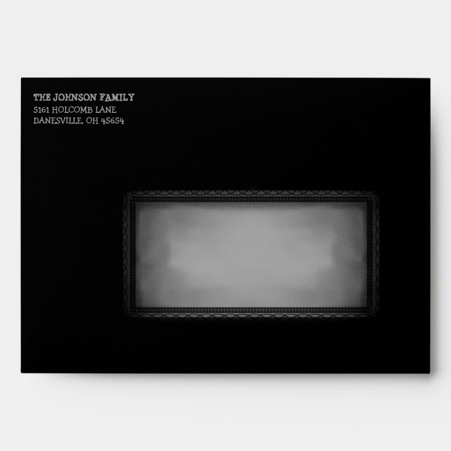 Halloween Spooky Happy Halloween Skull Envelope (Front)