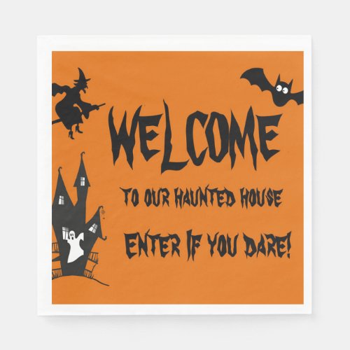 Halloween Spooky Haunted House Paper   Napkins