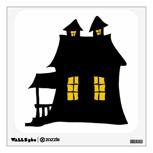 Halloween Spooky Haunted House Wall Decal