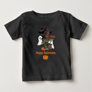 Halloween Spooky House Ghost and Pumpkins Baby 