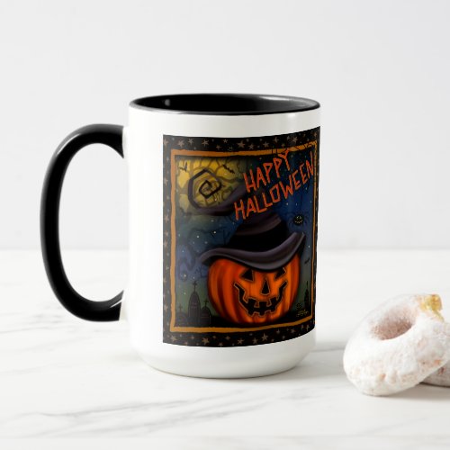 Halloween Spooky Jack O Lantern Customizable Mug