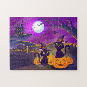 Halloween Spooky Kitties Jigsaw Puzzle