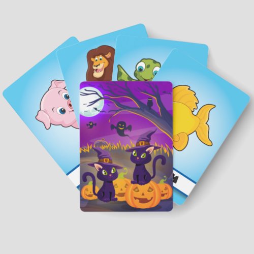 Halloween Spooky Kitties Match Game Cards