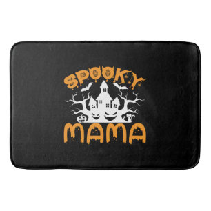 Halloween Spooky Mama Birthday Bath Mat