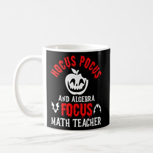 Halloween Spooky Math Teacher Teaching Formula Mat Coffee Mug