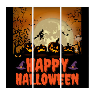 Halloween Spooky Night Collection Canvas Wall Art