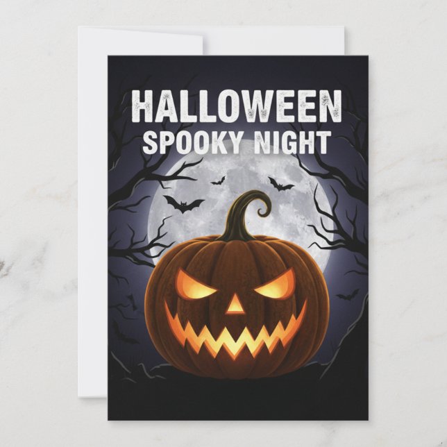 Halloween Spooky Night Invitation (Front)