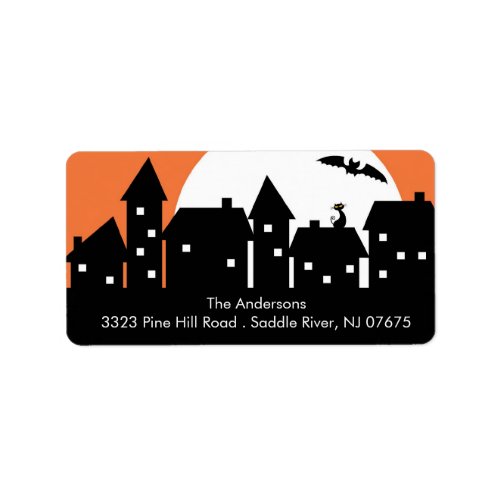 Halloween Spooky Night Return Address Label