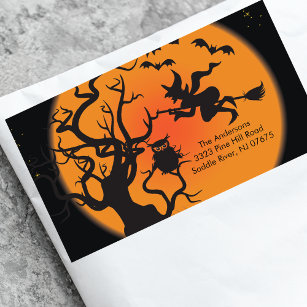 Halloween Spooky Night Return Address Label