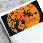 Halloween Spooky Night Return Address Label at Zazzle