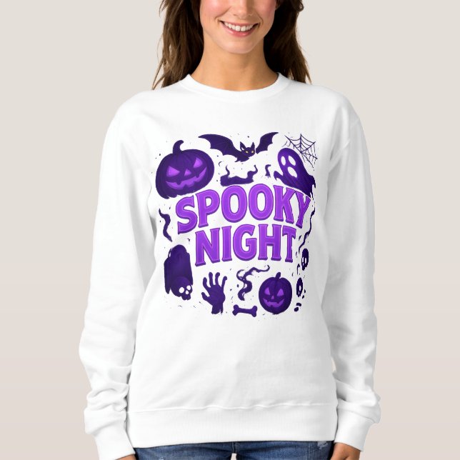 Halloween Spooky Night Unique Clothes Unisex Sweatshirt (Front)
