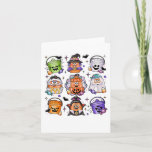 Halloween Spooky Nugget Cute Scary Movie Character Card
