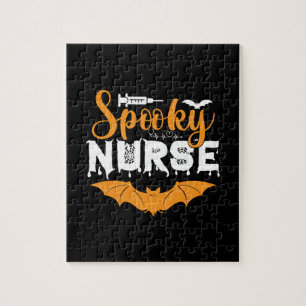 Halloween Spooky Nurse Birthday Jigsaw Puzzle
