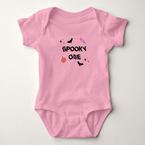 Halloween Spooky One Birthday  Baby Bodysuit