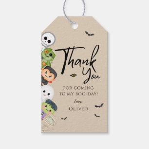 Halloween Spooky One Birthday Favor Gift Tags