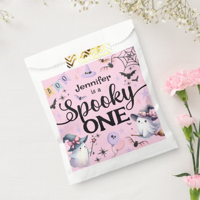 Halloween Spooky One Cute Ghost 1st Birthday Party Favor Bag (Sealed)