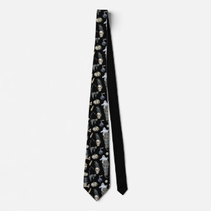 Halloween Spooky Pattern Neck Tie