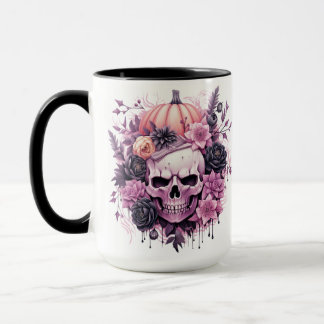 Halloween Spooky Pink Skull Mug